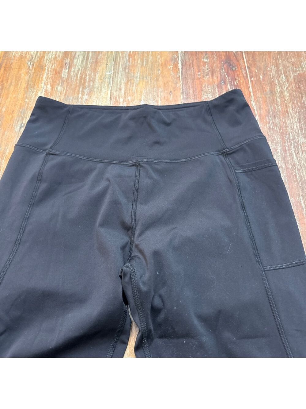 Gottex Black Leggings with Side Pocket XL Athletic Workout - Picture 2 of 11